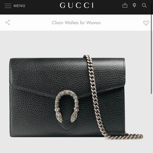 ISO GUCCI DIONYSUS WALLET ON CHAIN OR SIZE SMALL